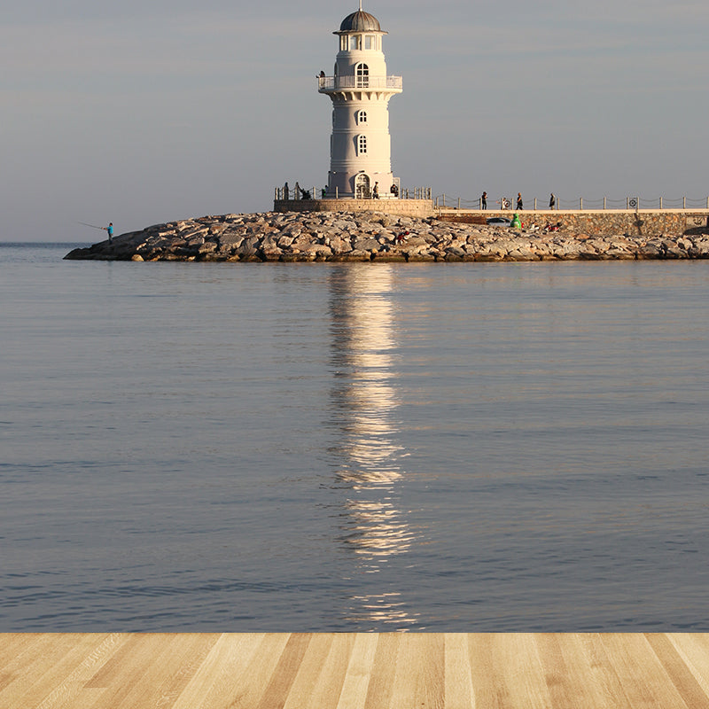 Fotostil Leuchtturm Wandmalerei Riesen Wanddekoration für das Esszimmer, Personalisieren