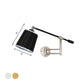 Gold/Silber Rotierbare Arm Wand sconce Licht Armatur Metall 1 Glühbirne Schlafzimmer Wandmontierte Lampe mit schwarzem Barrel Schirm