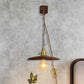 Frendorf | Holztablett Stecker-Wandbeleuchtung Ideen Ländlich 1 Glühbirne 8"/10" Breit Nachttisch Wandleuchte in Braun mit extra langem Kabel