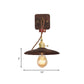 Frendorf | Holztablett Stecker-Wandbeleuchtung Ideen Ländlich 1 Glühbirne 8"/10" Breit Nachttisch Wandleuchte in Braun mit extra langem Kabel