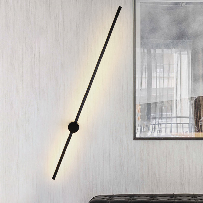 Frendorf | Needle Sword Iron Wandlamp Fixture Simplicity Zwart 23,5/31,5 Inch Hoog LED Sconce Ideeën voor Lounge