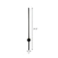 Frendorf | Needle Sword Iron Wandlamp Fixture Simplicity Zwart 23,5/31,5 Inch Hoog LED Sconce Ideeën voor Lounge