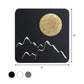 Frendorf | Mini Rund/Rechteck Dünn LED Deckenleuchte Nordic Metall Schlafzimmer Wandlampe Sconces in Schwarz/Weiß/Grau mit Vollmond-Bergmuster