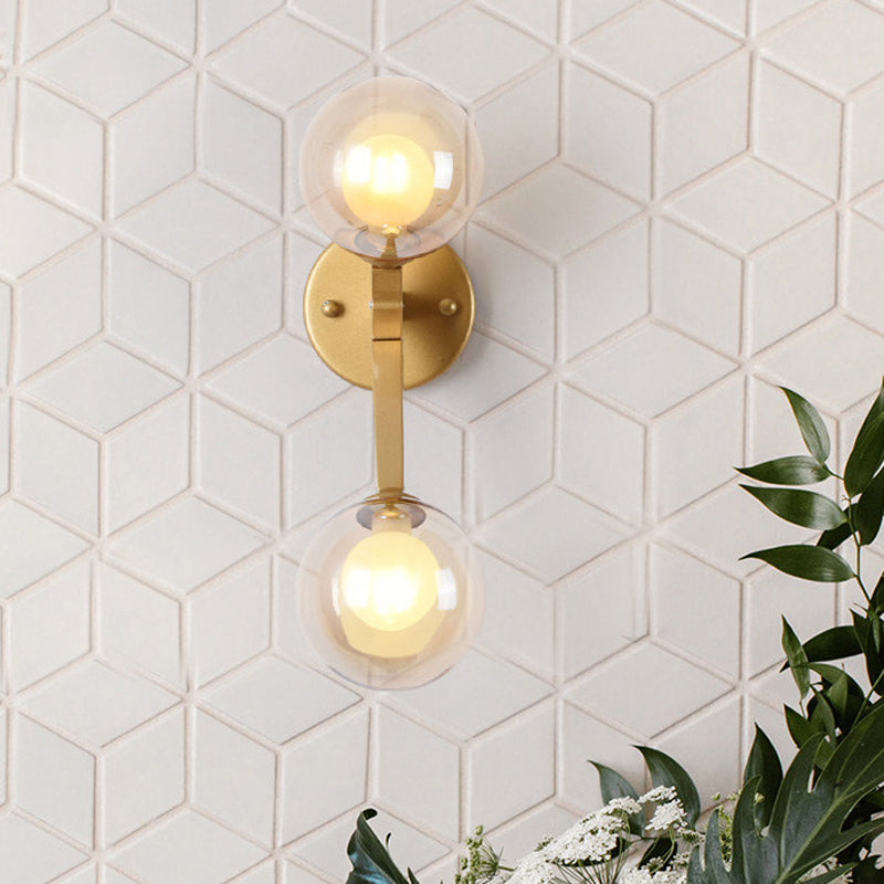 Frendorf | Rotierbare Baumgabel Wandleuchten Ideen Moderne Neuheit Amberglas 2 Glühbirnen Gold Wandleuchten Zubehör