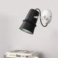 Frendorf | Schwarz/Weiß Cone Wandlampe Vintage Eisen 1-Kopf Wohnzimmer verstellbare Wandleuchte Beleuchtung Fixture