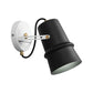 Frendorf | Schwarz/Weiß Cone Wandlampe Vintage Eisen 1-Kopf Wohnzimmer verstellbare Wandleuchte Beleuchtung Fixture