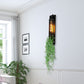 Frendorf | Tubular Cage Corridor Wall Lighting Farm Iron 1-Head Gelb und Grün/Weiß/Lila und Weiß Wandleuchte mit Kunstblume