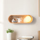 Frendorf | Fillet/Rechte Hoek Rechte Wandlamp Nordic Hout 1 Kop Nachtkastje Opbouw Wandlamp met Rekfunctie