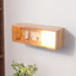 Frendorf | Fillet/Rechte Hoek Rechte Wandlamp Nordic Hout 1 Kop Nachtkastje Opbouw Wandlamp met Rekfunctie