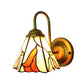 Frendorf | Glas-in-lood Roze Wandverlichting Lelie 1 Kop Tiffany Wandlamp voor Woonkamer
