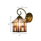 Frendorf | Slaapkamer Hangende Huis Muur Sconces Kunst Glas 1 Hoofd Tiffany Creatieve Wandlamp met Gebogen Arm in Messing