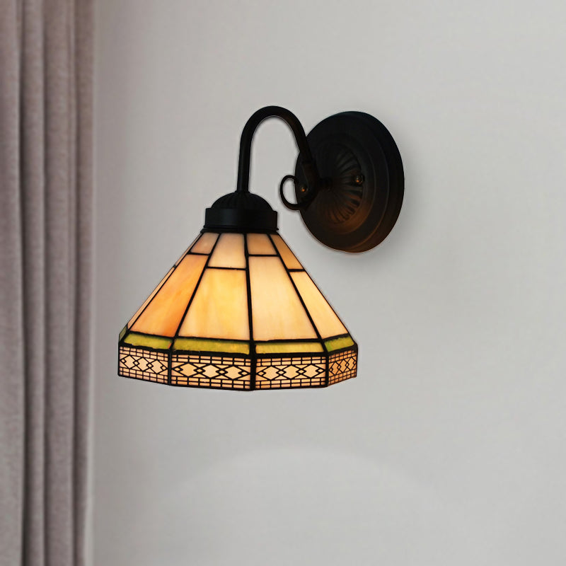 Frendorf | Geometrische Wandlamp Verlichting Traditionele 1 Licht Gehard Glas Wandlamp voor Eetkamer