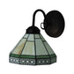 Frendorf | Geometrische Wandlamp Verlichting Traditionele 1 Licht Gehard Glas Wandlamp voor Eetkamer