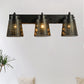 Frendorf | Steel Wandlamp met Hol Ontwerp Industrie 1/2/3-Kops Binnen Draaiende Wandlamp in Zwart
