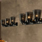 Frendorf | Steel Wandlamp met Hol Ontwerp Industrie 1/2/3-Kops Binnen Draaiende Wandlamp in Zwart
