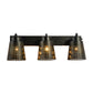 Frendorf | Steel Wandlamp met Hol Ontwerp Industrie 1/2/3-Kops Binnen Draaiende Wandlamp in Zwart