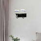 Frendorf | Gekromde Woonkamer Wandlamp Art Glass 2 Koppen Tiffany Traditionele Wandlamp in Wit