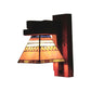 Frendorf | Tiffany Traditionele Oranje Wandlamp Ambachtsman 1 Lamp Gehard Glas Wandlamp voor Slaapkamer