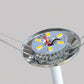Nordic Vintage Stoffkonus Massivholz LED Tischlampe