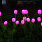 Solar Tulpe Rasenlicht Außen Garten LED Tulpe Blumenlicht Bodenstecker Landschaftslicht