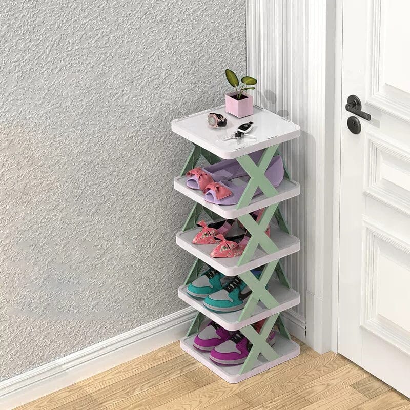 Frendorf | Faltbares Mehrschichtiges Schuhregal, Schuhlagerregal Organizer