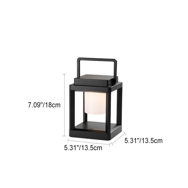Outdoor Solar Camping Quadrat Tragbare Käfig LED Camping Landschaft Licht