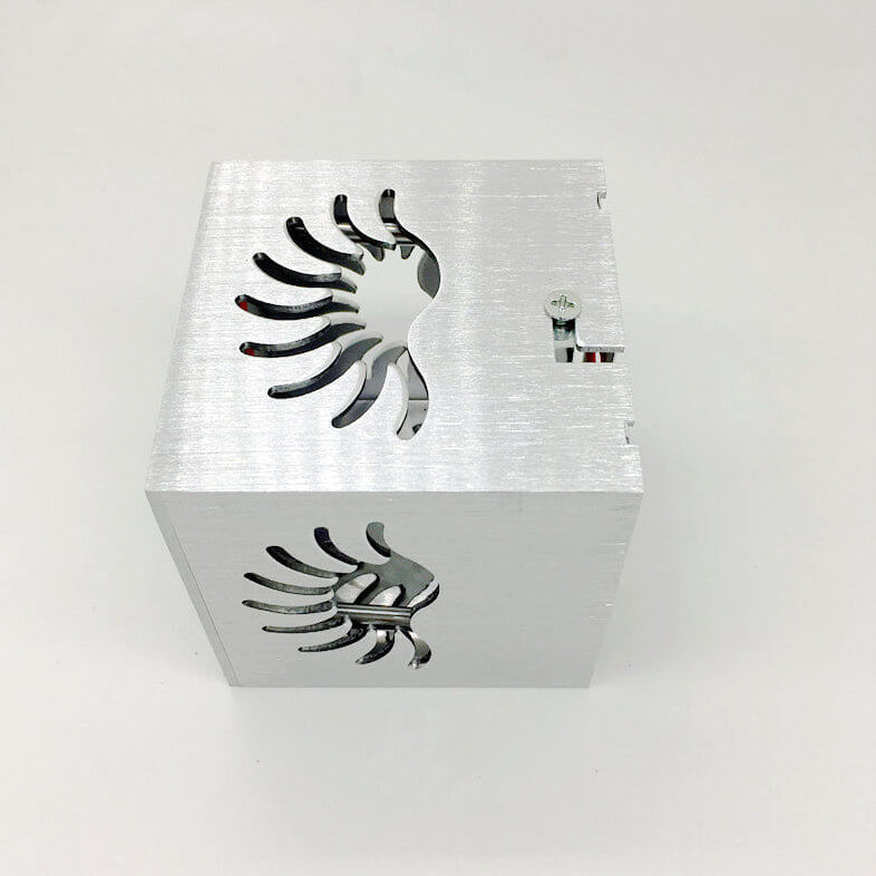 Kreative quadratische Aluminium Phoenix Tail LED dekorative Wand sconse Lampe