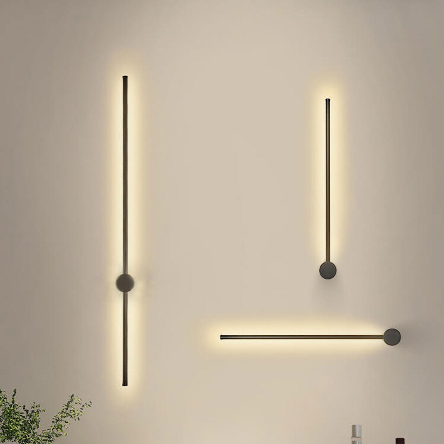 Frendorf | LumiAura LED Wandleuchte | Minimalistisches Design | Dimmbare Aluminium Wandlampe | Modernes Ambiente für Ihr Zuhause