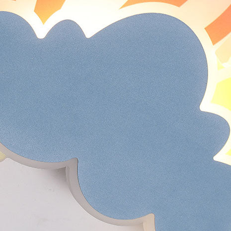 Frendorf | SkyDream LED Wandleuchte | Kreatives Heißluftballon- & Wolkendesign | Für Kinderzimmer | Warmweißes & Weißes Licht