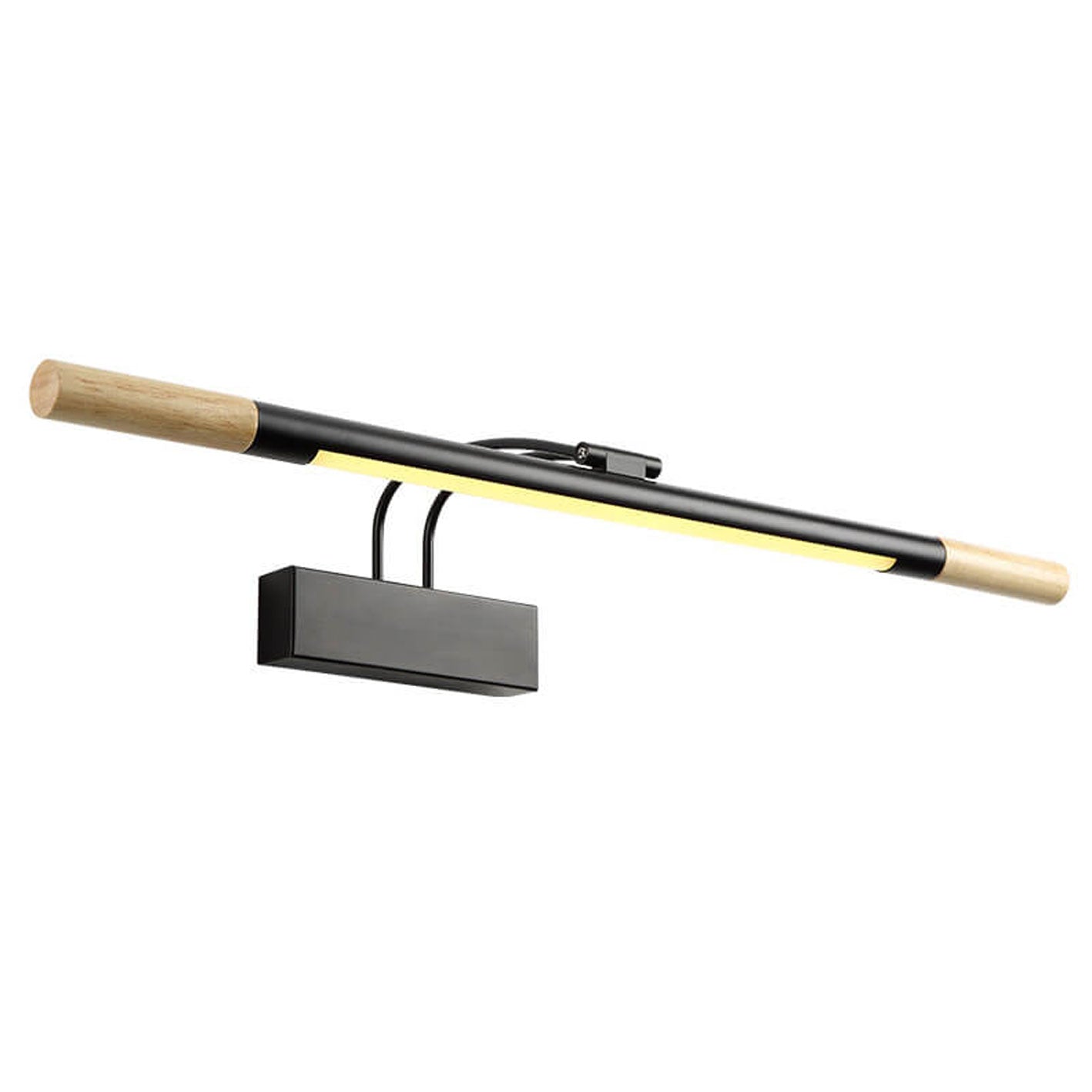 Frendorf | Arkluma Nordic LED Wandleuchte | Massivholz | Geschwungener Arm | Warmes oder Weißes Licht