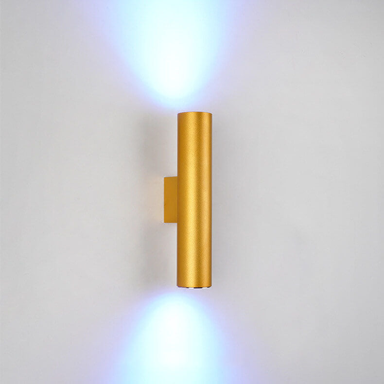Frendorf | LightVibe Aluminium Wandleuchte Zylinder | 2-flammig | Modernes Design | Innen & Außen