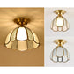 Frendorf | BrassCone Lux LED Deckenleuchte | Europäisches Design | Glas & Messing | Zeitloser Stil