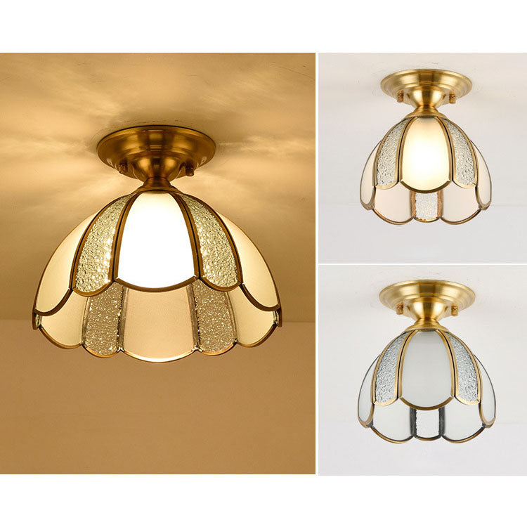 Frendorf | BrassCone Lux LED Deckenleuchte | Europäisches Design | Glas & Messing | Zeitloser Stil
