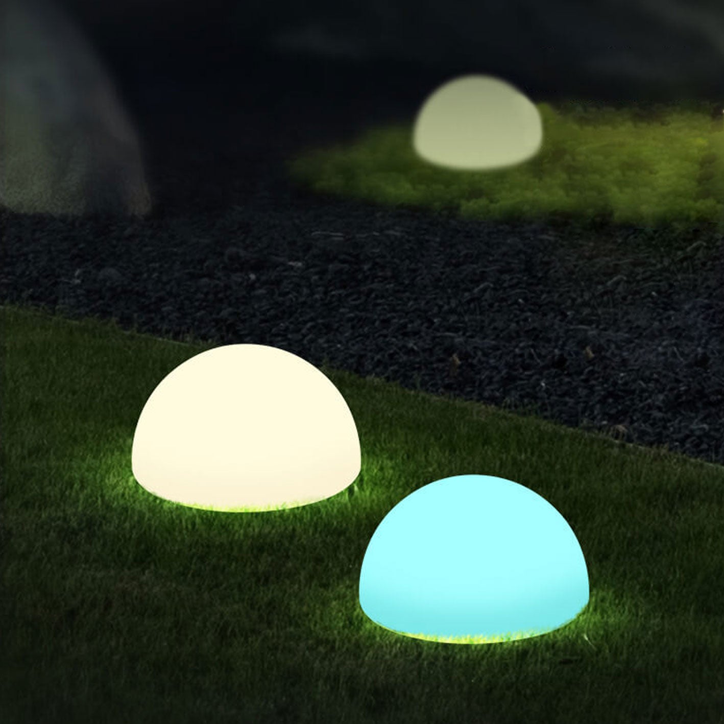 Frendorf | SolarSphere LED Kugelleuchte für Außen | Solar Wasserdicht | Dekorative Beleuchtung für Rasen & Garten | Nachhaltig & Wetterfest