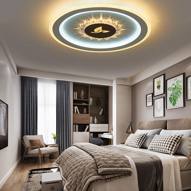 Frendorf | Lumivolt Astra LED Deckenleuchte | Modernes Acryl-Design | Farbwechsel | Dimmbar mit Fernbedienung
