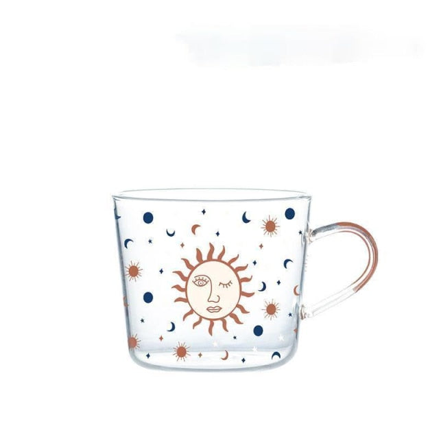 Frendorf | 17oz Hochborosilikatglasbecher mit Maß Frühstücksbecher Milchbecher Kaffeebecher Glas