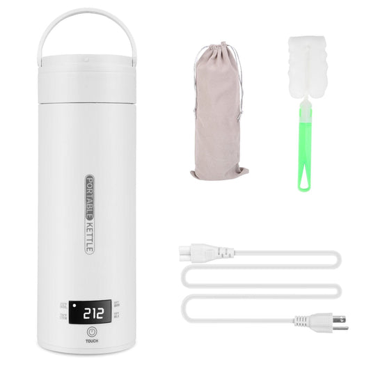 Frendorf | 17Oz Edelstahl Reise Elektro Wasserkocher mit 4 Temperaturvoreinstellungen