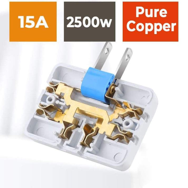 Frendorf | 180° schwenkbare 3-Wege-Steckdose (EU-Stecker)