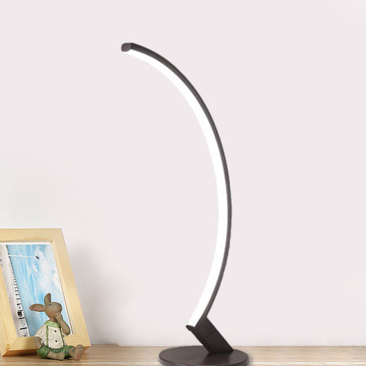 Arc Metall Lesetischbeleuchtung Modernist Weiß/Kaffee LED Nachttischlampe in Warm/Weiß Licht für Nachttisch
