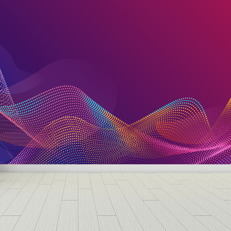 Sci-Fi Geometrie Wandmural Dekor Nicht-Gewebe Feuchtigkeitsbeständig Dunkle Farbe Wandverkleidung für Raum