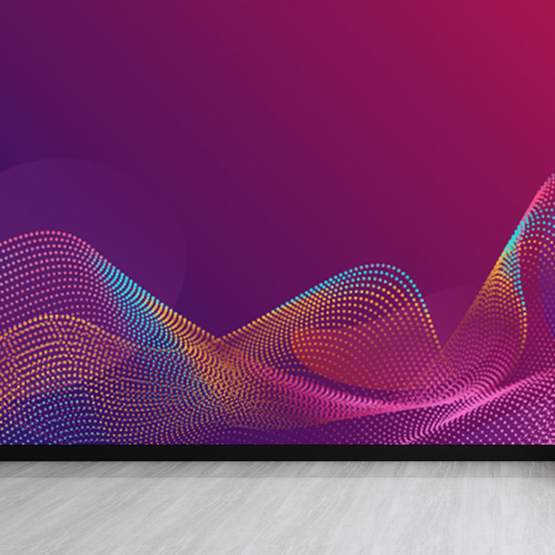 Sci-Fi Geometrie Wandmural Dekor Nicht-Gewebe Feuchtigkeitsbeständig Dunkle Farbe Wandverkleidung für Raum