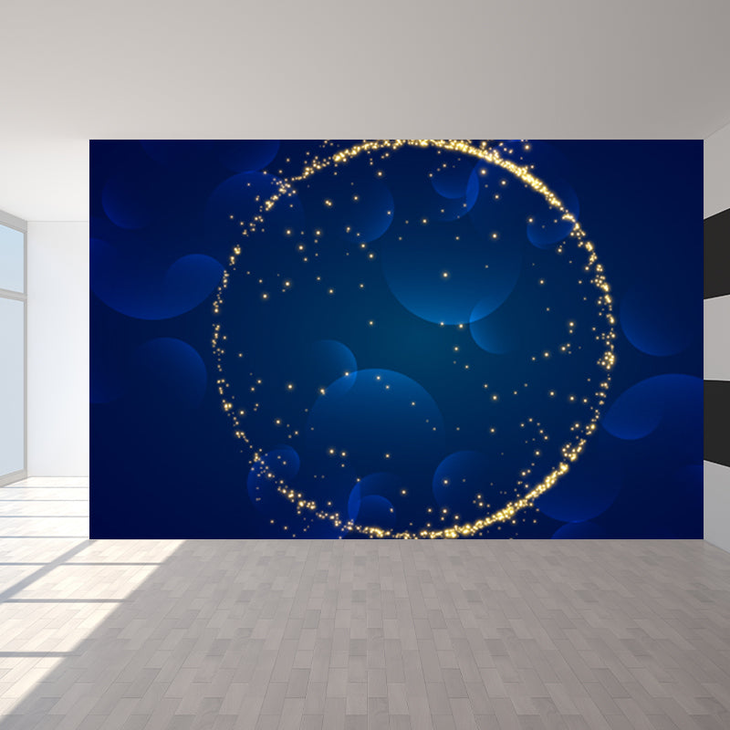 Sci-Fi Geometrie Wandmural Dekor Nicht-Gewebe Feuchtigkeitsbeständig Dunkle Farbe Wandverkleidung für Raum