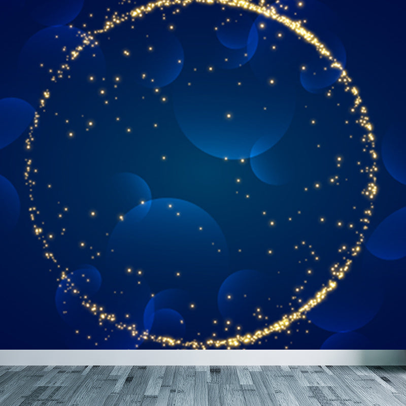 Sci-Fi Geometrie Wandmural Dekor Nicht-Gewebe Feuchtigkeitsbeständig Dunkle Farbe Wandverkleidung für Raum
