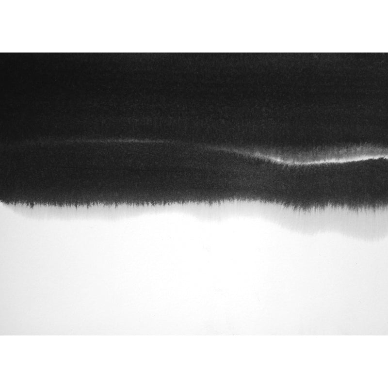 Big Ink Painting Mural Wallpaper Minimalismus Abstrakte Wandkunst in Schwarz und Weiß
