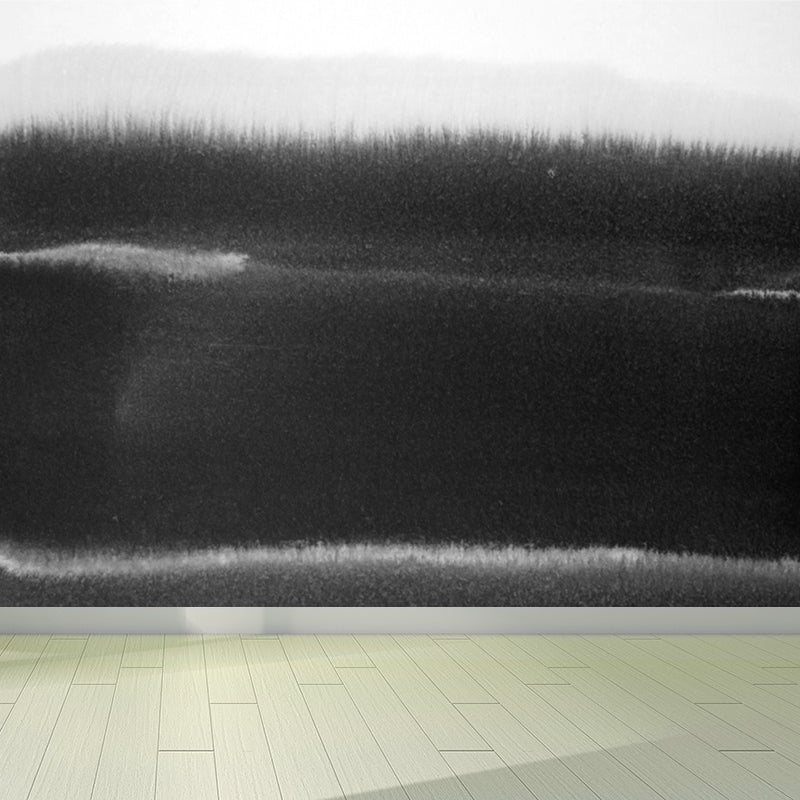 Big Ink Painting Mural Wallpaper Minimalismus Abstrakte Wandkunst in Schwarz und Weiß