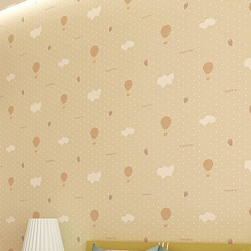 Frendorf | 20,5" B x 33' L Romantisch Minimalistisch Cartoon Luftballon Ungestrichene Tapete für Mädchen