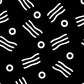 Lustiges nahtloses geometrisches Muster-Wandbild für das Jungenzimmer, Schwarz und Weiß, Maßanfertigung
