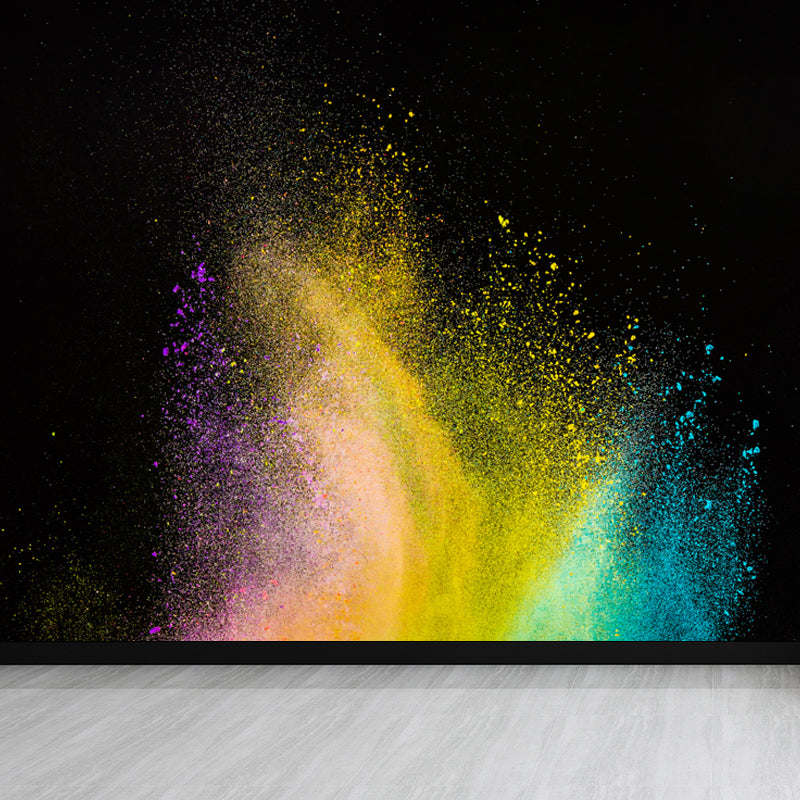 Farbige Puderexplosion Wandtapete Fleckenresistent Moderne Wohnzimmer Wandkunst