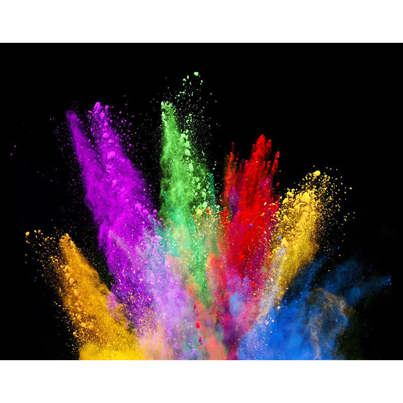 Farbige Puderexplosion Wandtapete Fleckenresistent Moderne Wohnzimmer Wandkunst