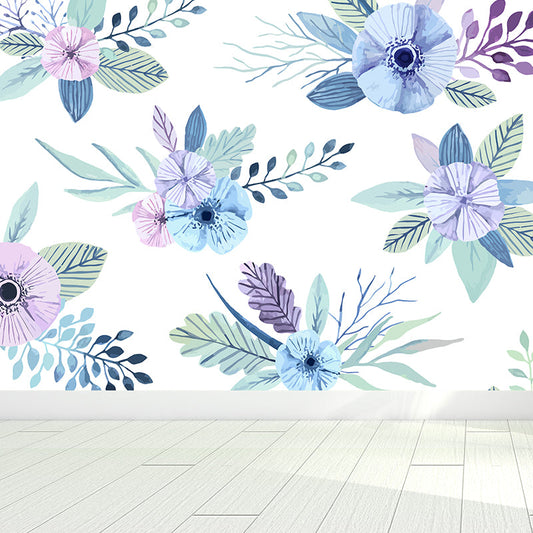 Großes Blumenwandbild Modernistische Hübsche Pflanzenwandverkleidung in heller Farbe